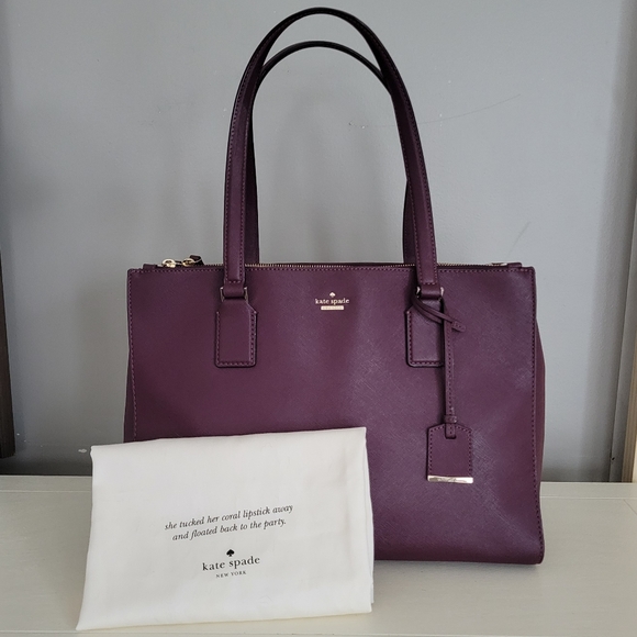 kate spade Handbags - Kate Spade large purple purse handbag